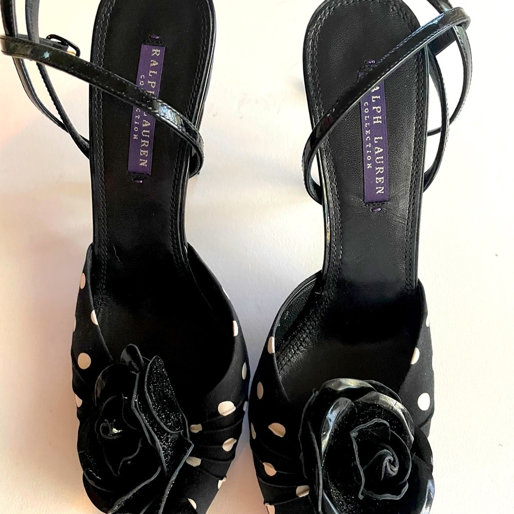 Ralph Lauren Purple Label Black & White Polka Dot